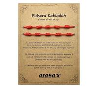 arana's - Bracelet sept noeuds noir femme homme - Fil noir du destin - Protection énergie négative - Amulette porte-bonheur, Ajustable desde 15 cm hasta 28 cm, Nylon