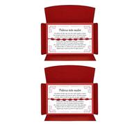 arana's® Bracelet sept nœuds rouge original - Amulette pour la chance - Contre le mauvais œil - Fil rouge protection énergie négative - Femme homme enfants couple amis, Desde 11 cm a 28 cm, Nylon, 0 g