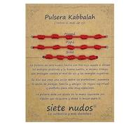 arana's® Bracelet sept nœuds rouge pour femme, homme, enfants, bébés, contre le mauvais œil, fil rouge protection énergie négative, amulette pour bonne chance amitié famille amis couples, Ajustable de