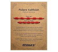 arana's® Bracelet sept nœuds rouge pour femme, homme, enfants, bébés, contre le mauvais œil, fil rouge protection énergie négative, amulette pour bonne chance amitié famille amis couples, Ajustable de
