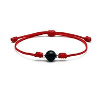 Arana's - Bracelets fil rouge avec tourmaline noire et ornements en argent sterling - Amulette contre le mauvais œil pour femme, homme et enfant, 10-27 cm, Tourmaline