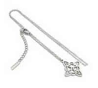 arana's Collier avec pendentif noeud de sorcière en acier inoxydable 316L - Protection pour femme et homme - Chaîne de 40 cm + 5 cm d'extension - Amulettes porte-bonheur contre le mauvais œil, 40 cm