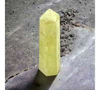 arana's - Obélisque de quartz citrine - Cristaux de guérison en baguettes tour 6 côtés facettés termination pointe - Méditation thérapie guérison chakras - Pierres naturelles (1, barre quartz citrine)