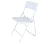 ARANAZ S.L. MANUFACTURES en Bois Chaise Delta Pliable métallique Blanche, 5 x 81 x 50 cm, métal, 42,5 x 50 x 81 cm