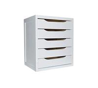 ARANAZ S.L. Manufactures en bois Commode à 5 tiroirs Blanc 39 x 30 x 45 cm 39 x 30 x 45 cm