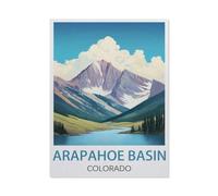 Arapahoe Basin, Colorado，Puzzle pour Adultes 1000 Pièces en Bois Puzzles Jeu Cadeau Accueil Décoratif Mots Croisés（75x50cm）-T98