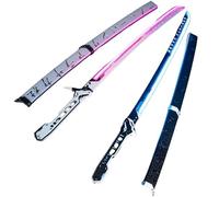 Arasaka Thermique Katana LED 2077 Edition Lumina RGB Fait à la main Robuste Léger et durable Sans danger pour Cosplay Costume et objet de collection Noir Sans fourreau