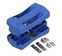Araseur de Chants, Mini Coupe-bordure en Plastique Bleu pour le Travail du Bois, Placage Manuel, Outil de Travail du Bois, Coupe-bande de Chant pour Bois, Contreplaqué, PVC, Plastique