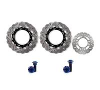 Arashi Rotors de disques de frein avant et arrière avec boulons de montage pour Kawasaki Z900 2017-2021 ABS 17-21, Z900RS 2018-2021 CAFE '18-21, pièces de rechange pour moto