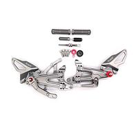 Arashi(Version 2.0) Réglables Commandes Reculées pour DUCATl Panigale V4 V4S V4R 2018-2023 Accessoires Repose Pieds Arrière Pédales Gris