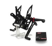 Arashi (Version 2.0) Réglables Commandes Reculées pour Ninja ZX4R 2023, ZX-4RR 2022-2025 Accessoires Repose Pieds Arrière Pédales Noir