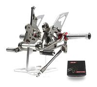 Arashi(Version 2.0) Réglables Commandes Reculées pour Suzuki GSX-S750 GSXS750Z 2023, Motorcycle Accessories Parts Gray Footpegs Footrests Accessories