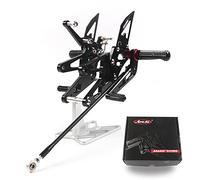 Arashi(Version 2.0) Réglables Commandes Reculées pour YZF R6 2003-2005 Accessoires Repose Pieds Arrière Pédales Noir