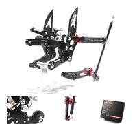 Arashi(Version 2.0) Réglables Commandes Reculées pour YZF R6 2006-2016 Accessoires Repose Pieds Arrière Pédales Noir