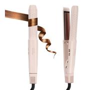 AraSyleon Fer à Lisser & Boucleur 2-en-1 avec Kaltluft - Lisseur Professionnel à Plaques Céramique, Ionique, 4 Niveaux de Température (180°C-230°C), Lisseur et Boucleur pour Cheveux