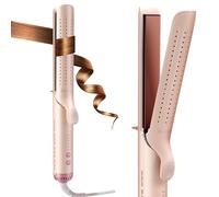 AraSyleon Fer à Lisser & Boucleur 2-en-1 avec Ventilation - Lisseur Professionnel à 5 Températures Réglables (140°C-220°C), Préchauffage Rapide 30s, Plaques Céramiques & Boucleur a Cheveux