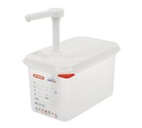 Araven Distributeur de Sauce avec Pompe 1/4 GN