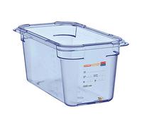 Boîte hermétique bleue sans BPA en ABS - GN 1/4 - Plastique ABS265
