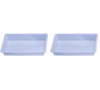 Araven J209 Plateau de Conservation Alimentaire Peu Profond (Lot de 2)