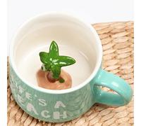 Arawat Coconut Mugs 3d Con Figura Di Cocco All'Interno 350 Ml Tazza Di Cocco Con Cucchiaio Regalo Di Cocco Tazza Di Caffè Carino Tè Regali Coppa Di Cocco Compleanno Regalo