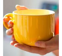 Arawat Grande tasse Douce tasse à café Drôle de tasse à thé en céramique avec cuillère & soucoupe 600 ml tasse à café bol de céréales Drôle de tasse Cadeau d'anniversaire tasse à cappuccino Cute