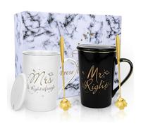 Arawat Mr Right And Mrs Always Right Mugs Coppia Di Regali Di Anniversario Di Matrimonio Per Uomini Donne Set Di Tazze Di Anniversario Di Matrimonio In Argento Regali Di Anniversario Di Matrimonio