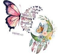 Arawat papillons tatouage mural attrape-rêves papillon sticker mural chambre salon salle de bain cuisine décor mural décoration enfant décoration bébé chambre murales pour porte meuble