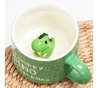 Arawat Tasse de dinosaure - Cadeau 3D - Céramique - 350 ml - Proverbe drôle - Cadeau d'anniversaire pour femmes et amis