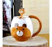 Arawat Tazza Divertente Tazza Per Caffè Tazza Per Orso Dolce Tazza Per Tè In Ceramica Tazza Per Caffè Da 420 Ml Tazza Divertente Tazza Per Espresso Regalo Di Compleanno Per Fidanzata Donne Uomini