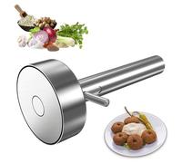 Arazooyi Pelle à falafel avec trou - Pelle professionnelle en acier inoxydable | Outil de fabrication de falafels en acier inoxydable de qualité alimentaire et non collante