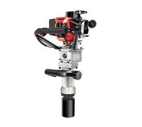 ARBGO Pilote de poteau à essence, 32,6 cc, moteur à essence 2 temps, 1200-2200 tr/min, avec 2 douilles, pour clôtures routières, clôtures agricoles, vergers, construction de clôtures