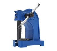 ARBGO Presse à mandrin 1 tonne - Presse à main de précision - Presse à mandrin manuelle lourde - Presse à crémaillère avec plaque de base réglable à 4 positions - Pour poinçonnage, pliage, extrusion