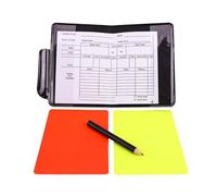 Arbitrage Football Complet,Cartons Rouge et Jaune Carnet de Match,Accessoires Arbitre,Set Professionnel Léger,pour Matchs de Football et Sports