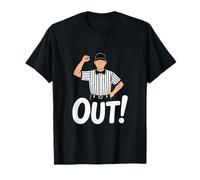 Arbitre De Baseball Cri Out sur Terrain Match T-Shirt