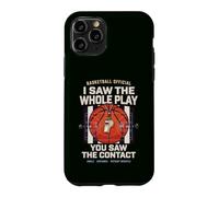 Arbitre de Basket Humour Jeu Contact et Coup de Sifflet Coque pour iPhone 11 Pro