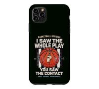 Arbitre de Basket Humour Jeu Contact et Coup de Sifflet Coque pour iPhone 11 Pro Max