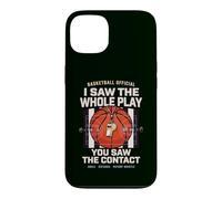 Arbitre de Basket Humour Jeu Contact et Coup de Sifflet Coque pour iPhone 13