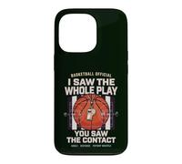 Arbitre de Basket Humour Jeu Contact et Coup de Sifflet Coque pour iPhone 13 Pro