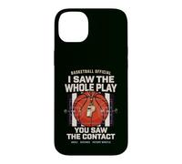 Arbitre de Basket Humour Jeu Contact et Coup de Sifflet Coque pour iPhone 14 Plus