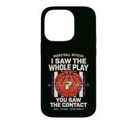 Arbitre de Basket Humour Jeu Contact et Coup de Sifflet Coque pour iPhone 14 Pro