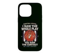 Arbitre de Basket Humour Jeu Contact et Coup de Sifflet Coque pour iPhone 14 Pro Max