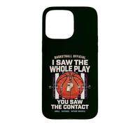 Arbitre de Basket Humour Jeu Contact et Coup de Sifflet Coque pour iPhone 15 Pro Max