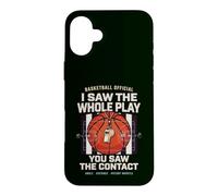 Arbitre de Basket Humour Jeu Contact et Coup de Sifflet Coque pour iPhone 16 Plus