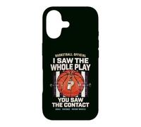 Arbitre de Basket Humour Jeu Contact et Coup de Sifflet Coque pour iPhone 17