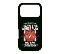 Arbitre de Basket Humour Jeu Contact et Coup de Sifflet Coque pour iPhone 17 Pro