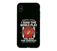 Arbitre de Basket Humour Jeu Contact et Coup de Sifflet Coque pour iPhone XS Max