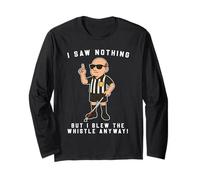Arbitre de football aveugle - Funny Cartoon Football Manche Longue