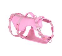 Arblina Harnais anti-fugue pour chien, léger pour la promenade, la randonnée, harnais réglable anti-traction avec poignée de levage et 3 clips pour laisse pour chiens de moyenne et grande taille (rose