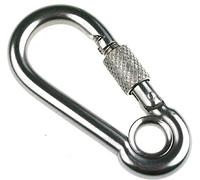 Arbo-Inox Mousqueton à vis avec chas 80 mm Ø 8 mm