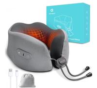 arboleaf Coussin de Voyage Chauffant au Graphène, Oreiller Cervical Ergonomique avec Chauffage 2 Températures pour Avion Voiture Bureau, Recharge USB-C